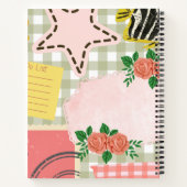 Monogramm farbige gürtelige Scrapbook-Inspiration  Notizblock (Rückseite)