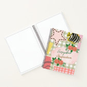 Monogramm farbige gürtelige Scrapbook-Inspiration  Notizblock (Innenseite)