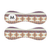 Monogramm Farbiger Azteken-Muster Baseball (Paneele)
