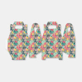 Monogramm | Farbiges Polka Dot Cactus Pattern Geschenkschachtel (Ungefaltet)
