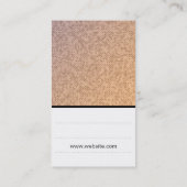 Monogramm | Farbiges Textil Visitenkarte (Rückseite)