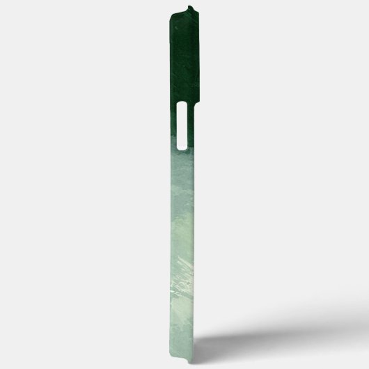 Monogramm Farbtöne für grünes Wasser Abstrakt Case-Mate iPhone Hülle (Rückseite / Rechts)