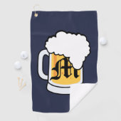 Monogramm-Fassbier-Tasse Golfhandtuch (Insitu)