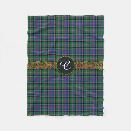 Monogramm-FassbinderTartan Fleecedecke (Vorderseite)