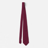 Monogramm Faux-Seide | Einfarbige Herren- Krawatte (Rückseite)