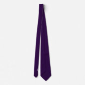 Monogramm Faux-Seide | Einfarbige Herren- Krawatte (Rückseite)
