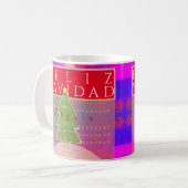 Monogramm "Feliz Navidad" Frieden und glückliches  Kaffeetasse (Vorderseite Links)