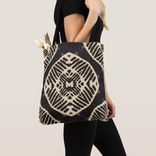Monogramm fett geometrisches Muster boho Tasche (Von Nahem)