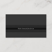 Monogramm-Finanzplaner - Visitenkarte (Rückseite)