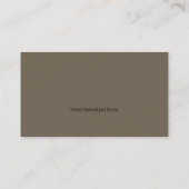 Monogramm-Finanzplaner - Visitenkarte (Rückseite)