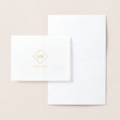 Monogramm / Firmenlogo / Branding Gold Foil Card Folienkarte (Anzeige)