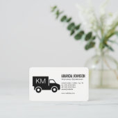 Monogramm/Firmenwagen Visitenkarte (Stehend Vorderseite)