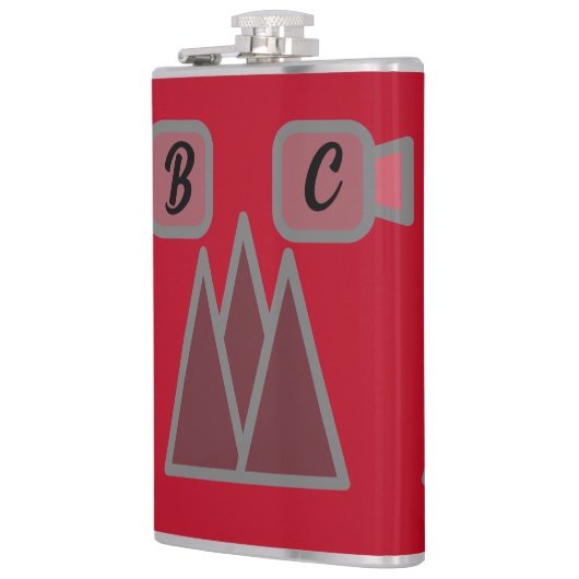 Monogramm Flachmann (Links)