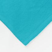 Monogramm-Flanelldecke Blau mit Gold Fleecedecke (Ecke)