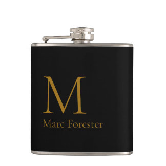 Monogramm-Flasche Flachmann