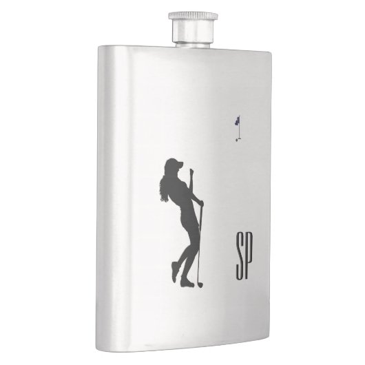Monogramm-Flasche für das Golfdesign Flachmann (Rechts)