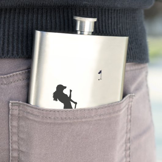 Monogramm-Flasche für das Golfdesign Flachmann (Beispiel)