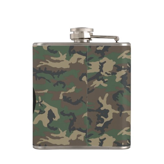 Monogramm-Flasche für die personalisierte Camoufla Flachmann (Rückseite)