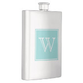 Monogramm-Flasche mit Türkischem Quadrat Flachmann (Rechts)
