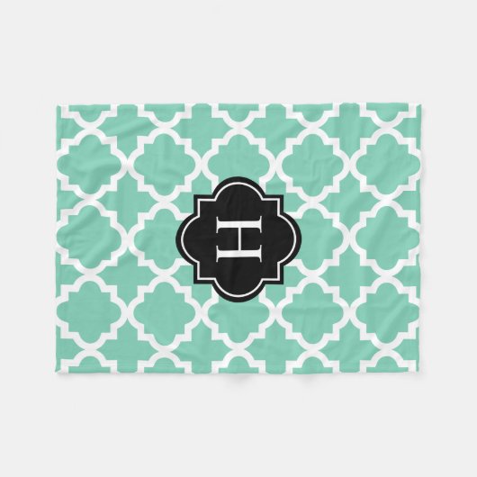 Monogramm | Fleece Blanket (Vorderseite (Horizontal))