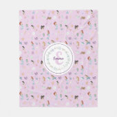 Monogramm Fleecedecke (Vorderseite)