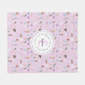 Monogramm Fleecedecke (Vorderseite (Horizontal))