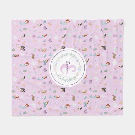 Monogramm Fleecedecke (Vorderseite (Horizontal))