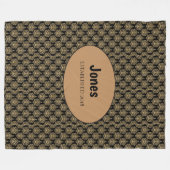 Monogramm Fleecedecke (Vorderseite (Horizontal))