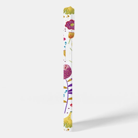 Monogramm Floral Case-Mate iPhone Hülle (Rückseite / Rechts)