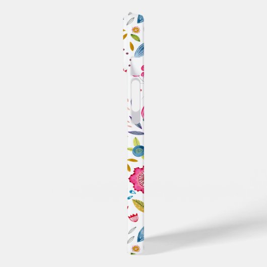 Monogramm Floral Case-Mate iPhone Hülle (Rückseite / Links)