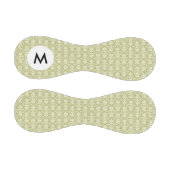 Monogramm-Floral-Damask-Tapete Baseball (Paneele)