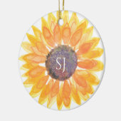 Monogramm Floral Keramik Ornament (Links)