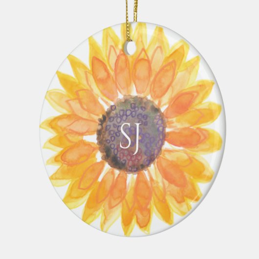 Monogramm Floral Keramik Ornament (Links)