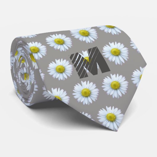 Monogramm floral krawatte (Gerollt)