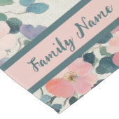 Monogramm Floral Kurzer Tischläufer (Ecke)