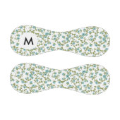 Monogramm Floral Muster 7 Baseball (Paneele)
