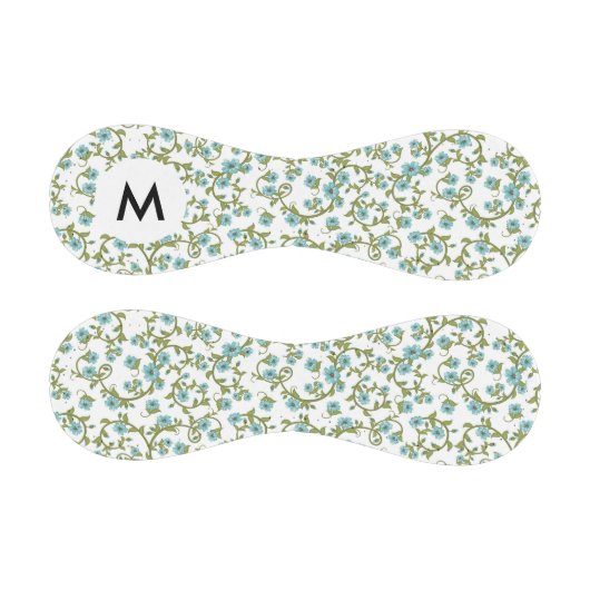 Monogramm Floral Muster 7 Baseball (Paneele)