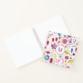 Monogramm Floral Notizblock (Innenseite)