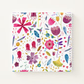 Monogramm Floral Notizblock (Rückseite)