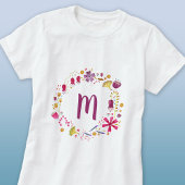 Monogramm Floral T-Shirt