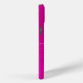 Monogramm-Folie mit heiß rosa Signatur Case-Mate iPhone Hülle (Rückseite / Rechts)