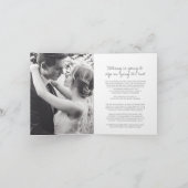 Monogramm Foto Ankündigung (Innenseite)