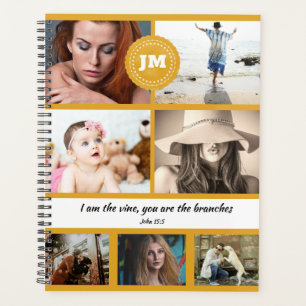Monogramm Foto Collage christliche Inspiration Planer