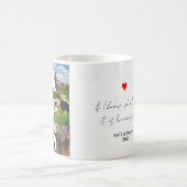 Monogramm Foto Collage Couple Geschenke Personalis Kaffeetasse (Mittel)