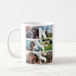 Monogramm Foto Collage Couple Geschenke Personalis Kaffeetasse