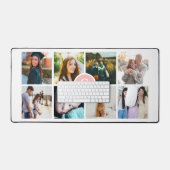 Monogramm Foto Collage Desk Mat Schreibtischunterlage (Tastatur & Maus)