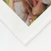 Monogramm-Foto Fleecedecke (Ecke)