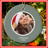 Monogramm-FOTO für graue und weiße Anfänge Keramik Ornament