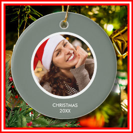 Monogramm-FOTO für graue und weiße Anfänge Keramik Ornament