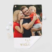 Monogramm-Foto für personalisierte Bezeichnung Golfhandtuch (Insitu)